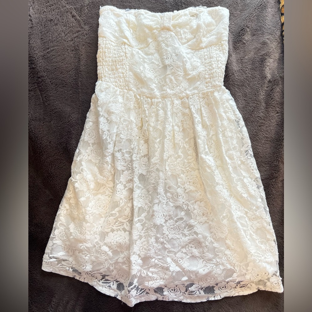 Abercrombie & Fitch Lace Layered Mini Dress